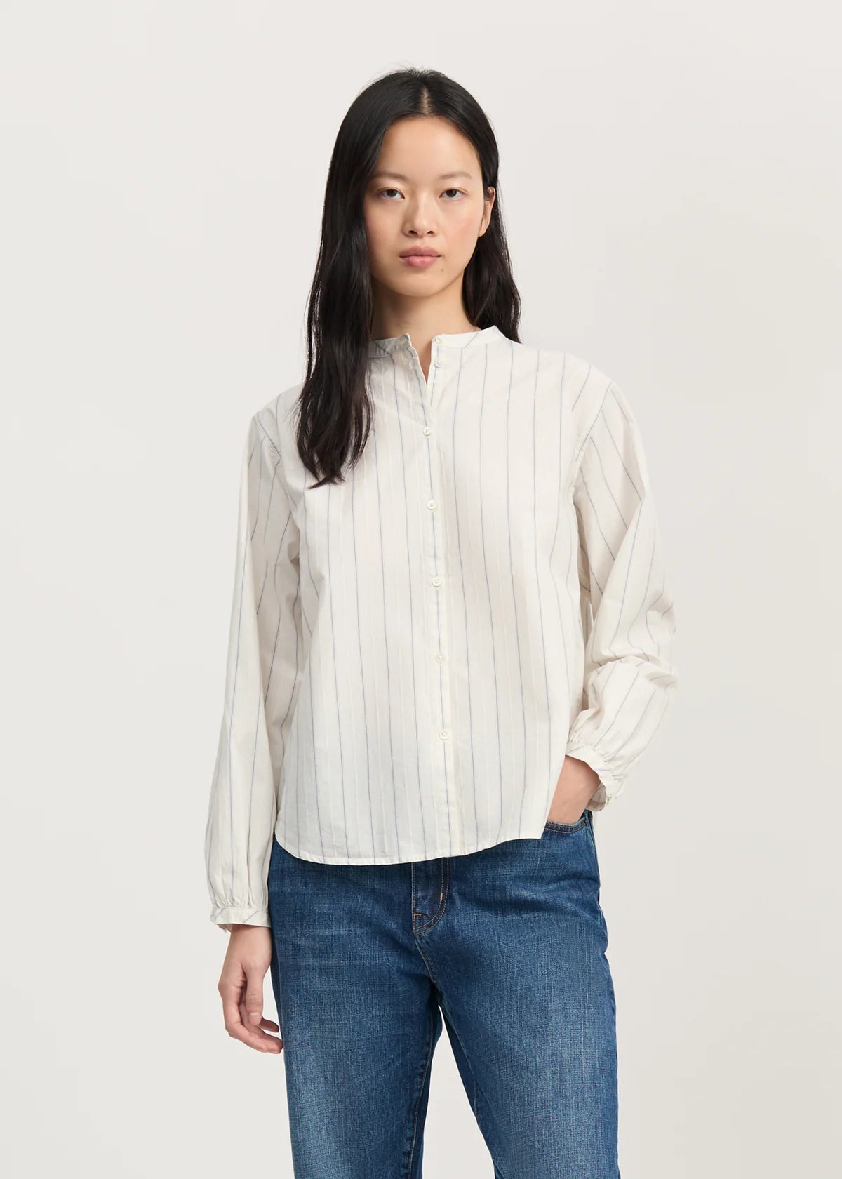 Bibbi Shirt Champetra - Mix French Blue