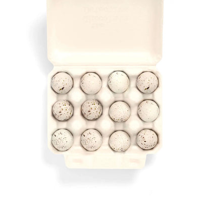 12 Chocolate Blackbird Eggs