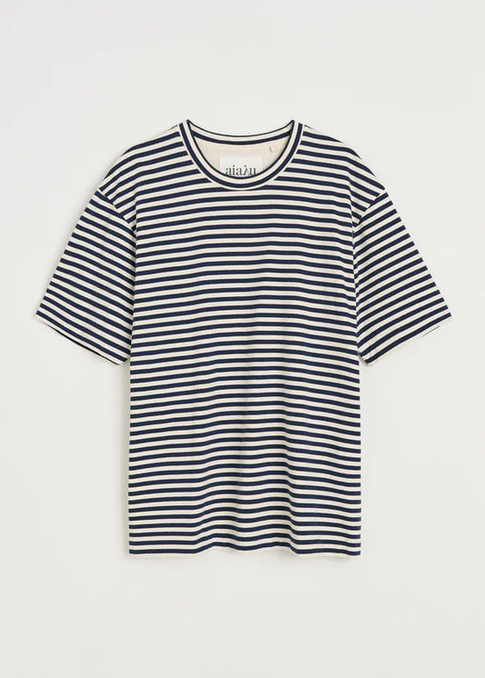 Lui Circular Striped Tee - Mix Night