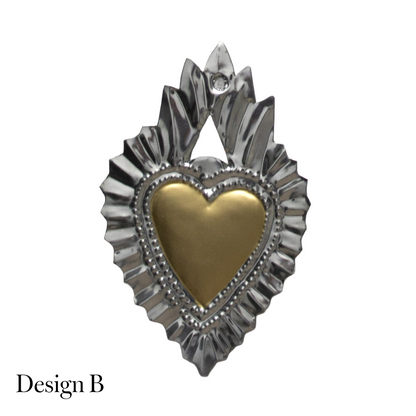 Recycled Metal Tin Hearts
