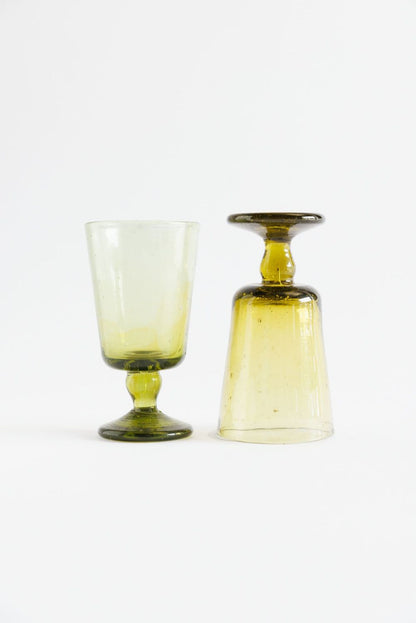 Salaheddin Straight Stemmed Glass - Olive
