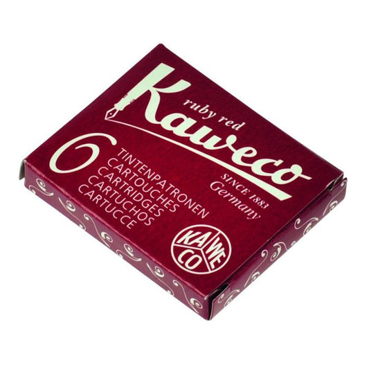 Kaweco Ruby Red Ink Cartridges - Pack of Six