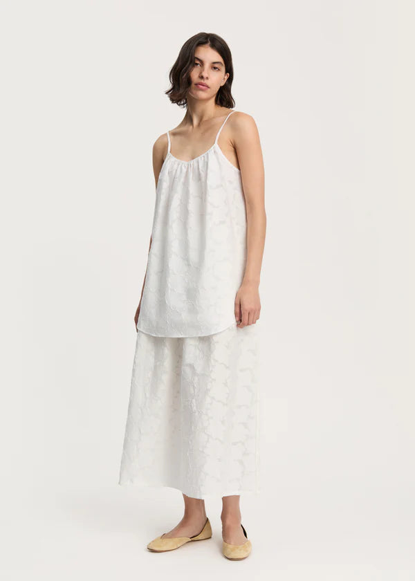 Strap Top Laceflower - White