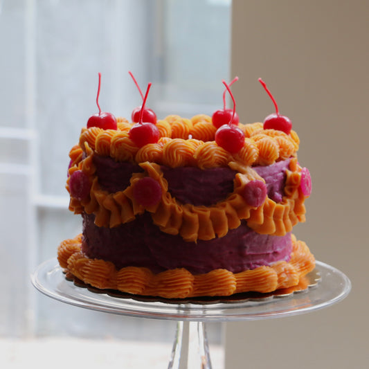 Lambeth Cake Wax Candle No. 1