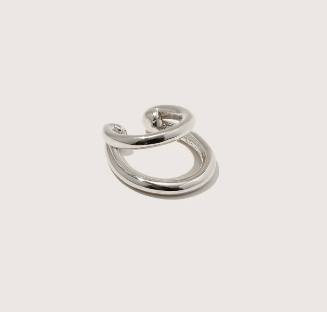 Silver Double Ear Cuff