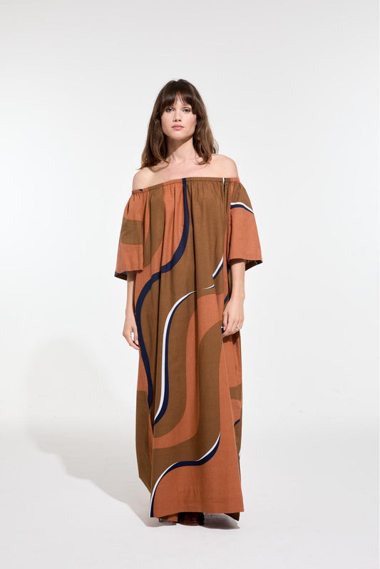 Terracotta Palao Madone Dress