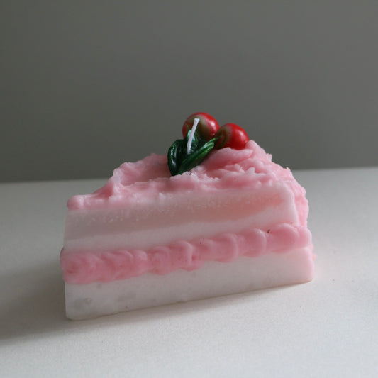 Cake Slice Wax Candle