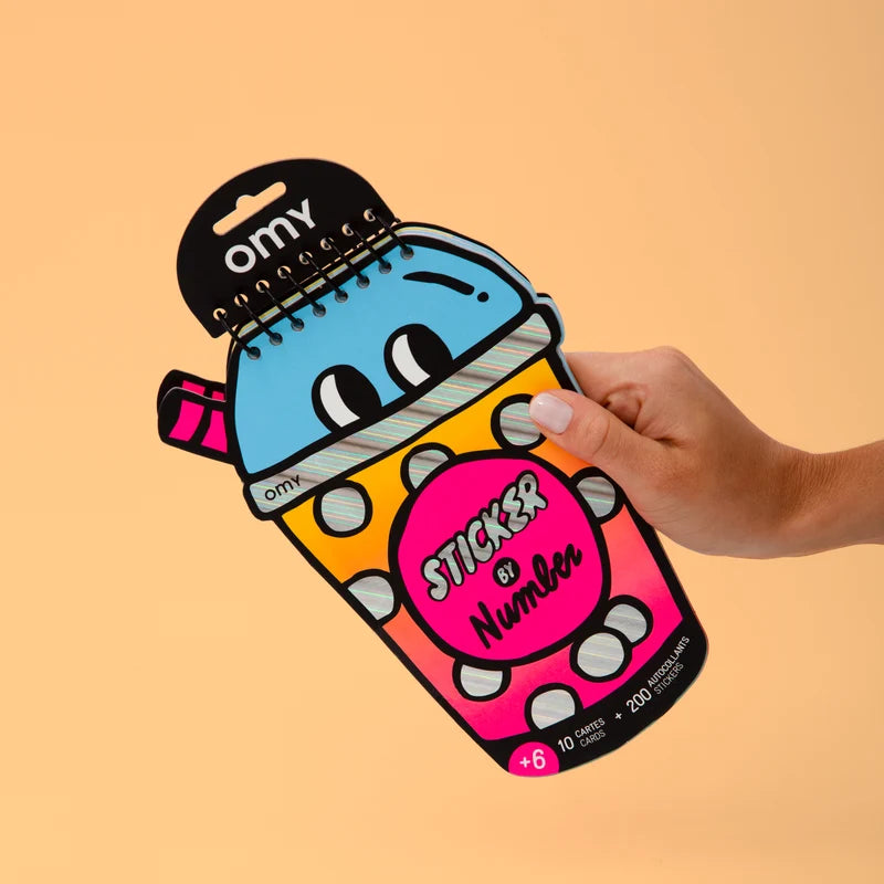 Sticker by Number Book - Bubble Tea