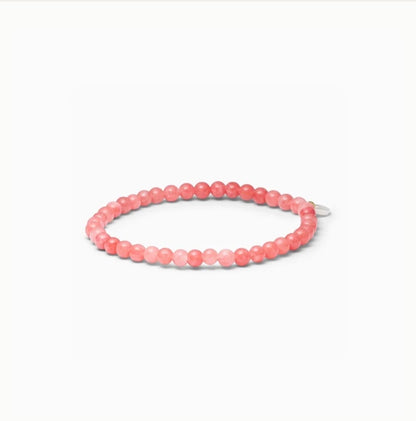 Petite Beaded Bracelet - Redstone Quartz