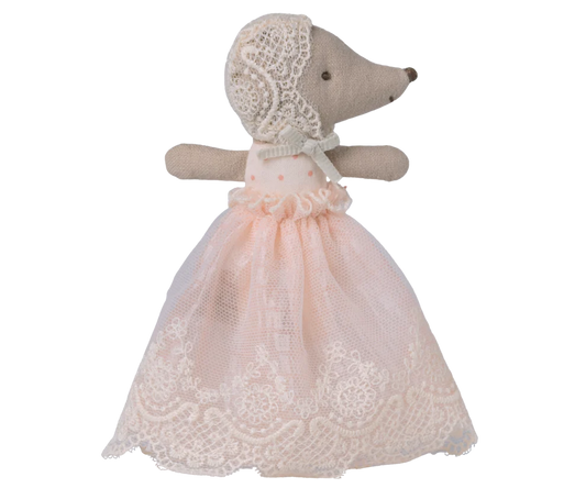 Baby Mouse in Gown - Powder