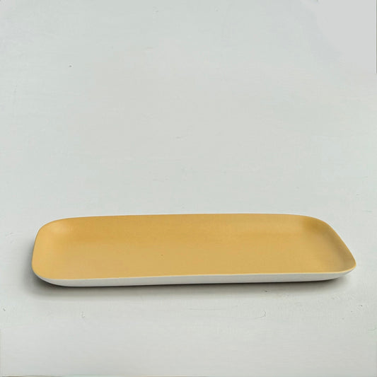 Rectangular Stoneware Dish - Ochre