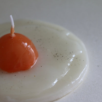Fried Egg Wax Candle