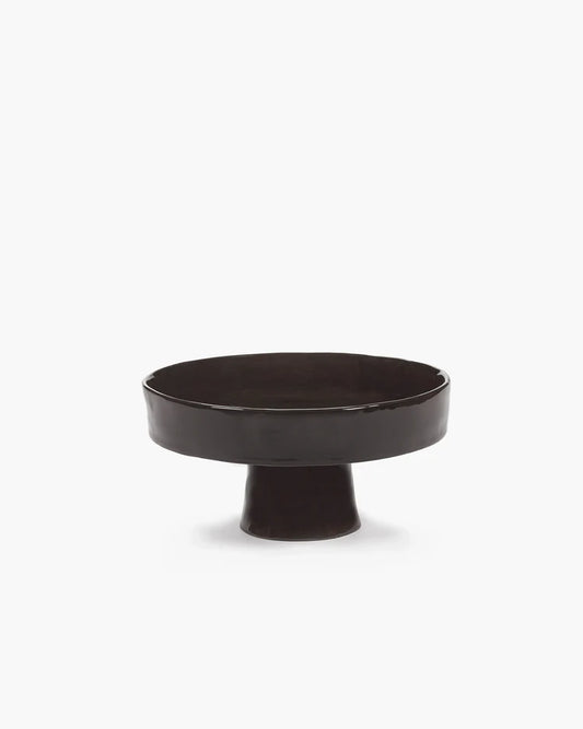 Deep Plate on Stand - Ebony