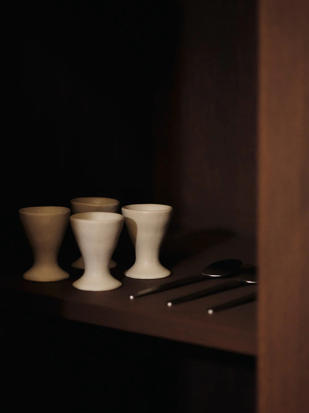 Flow Egg Cups - White Set of Two