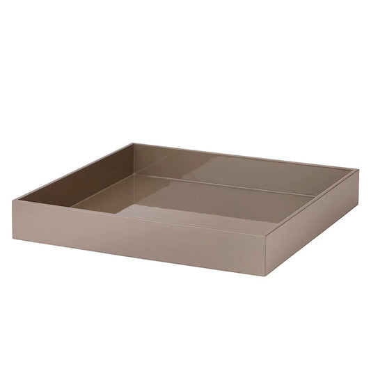Lacquer Tray  40 x 40 cm Walnut