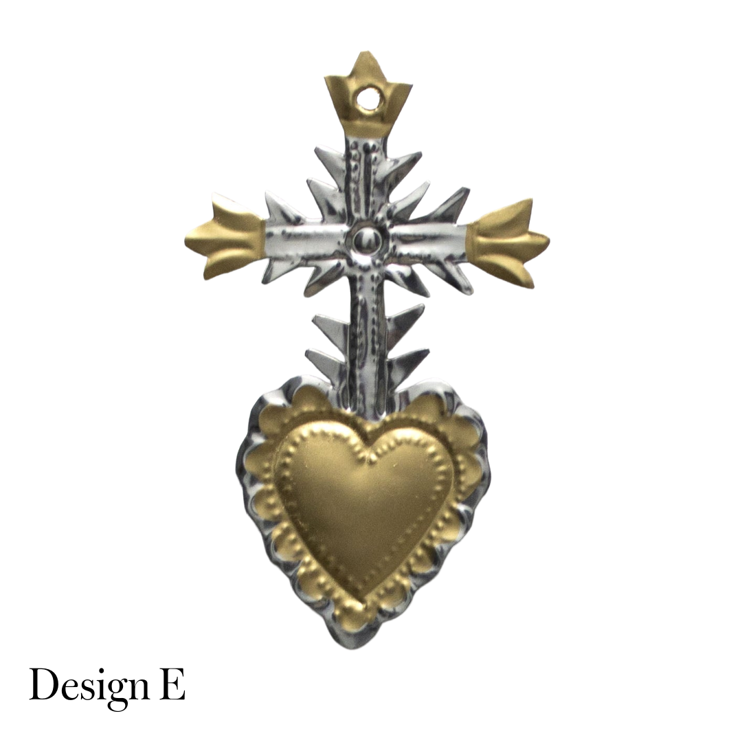 Recycled Metal Tin Hearts