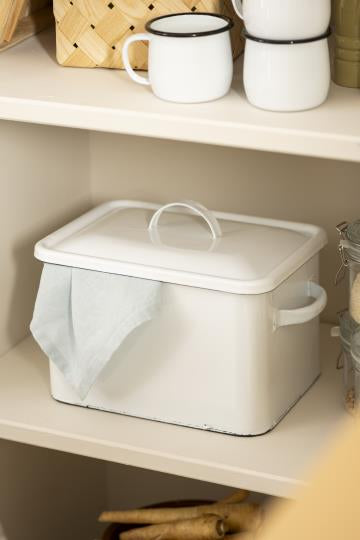 Enamel Bread Box