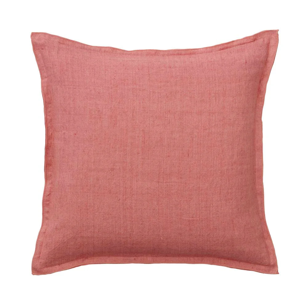 Linen Cushion Cover 50 x 50cm - Old Rose