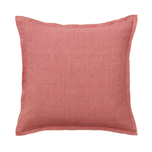 Linen Cushion Cover 50 x 50cm - Old Rose