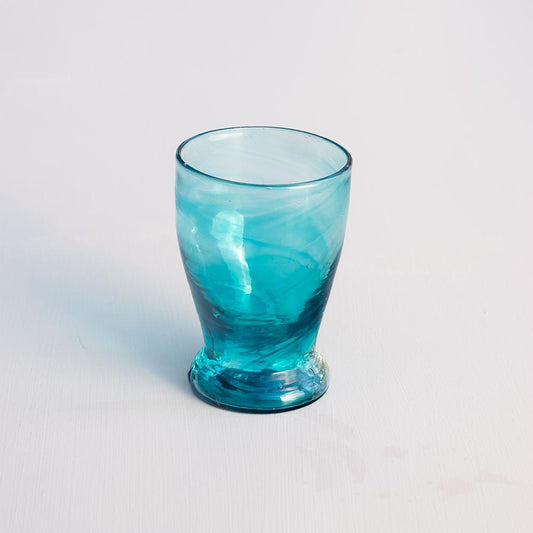 Salaheddin Turquoise Foot Glass