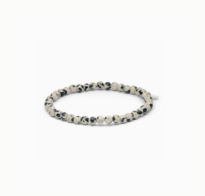Petite Beaded Bracelet - Dalmatian