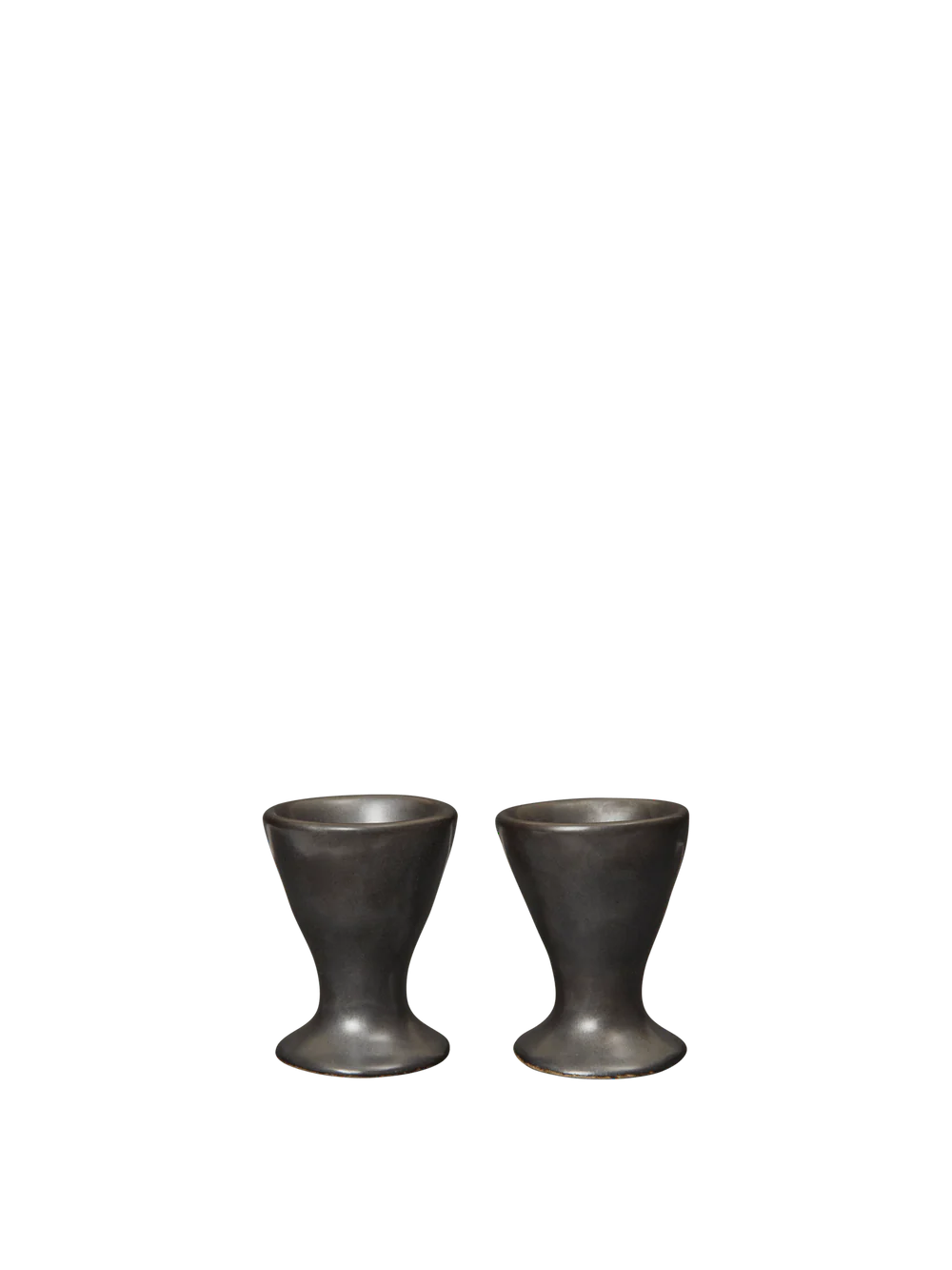 Flow Egg Cups - Black Set of Two