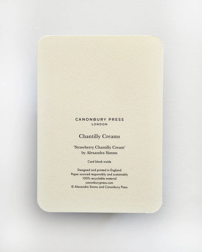 Strawberry Chantilly Cream - Greeting Card