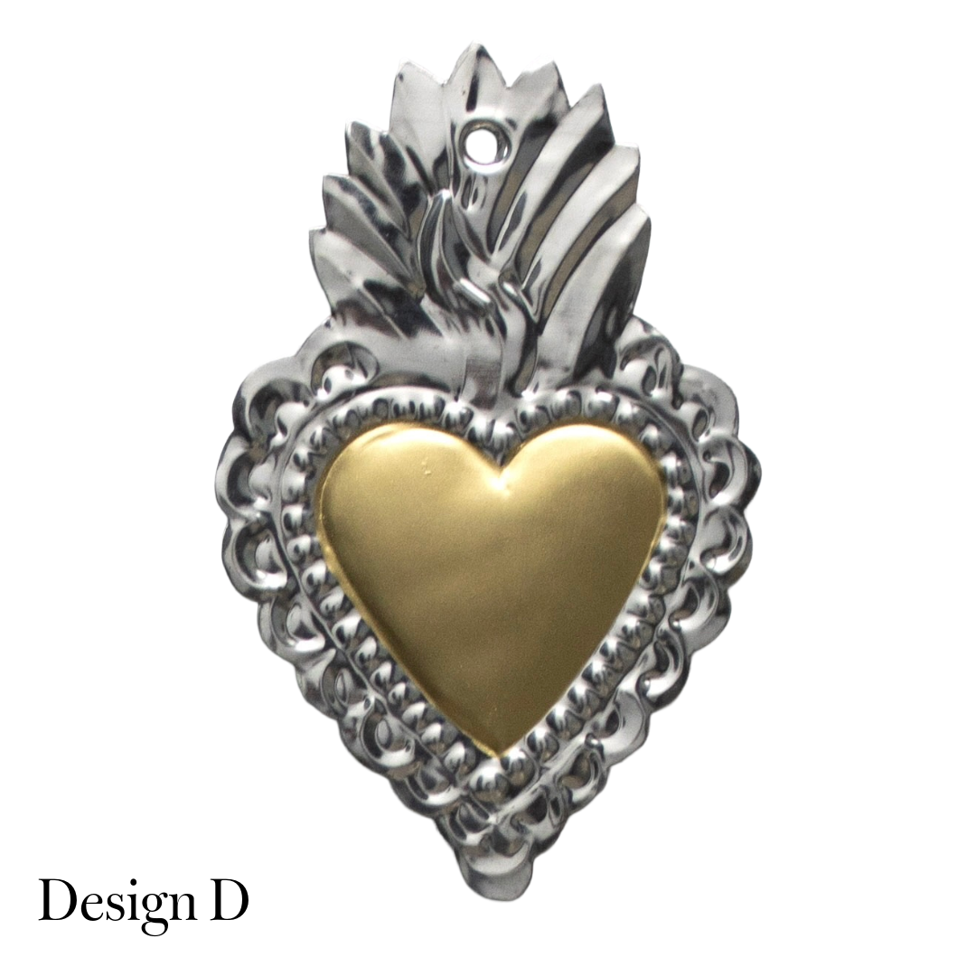 Recycled Metal Tin Hearts