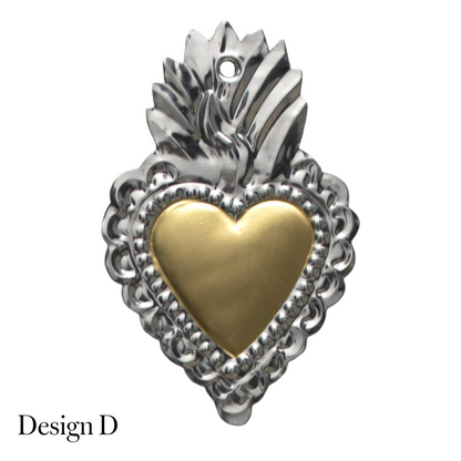 Recycled Metal Tin Hearts