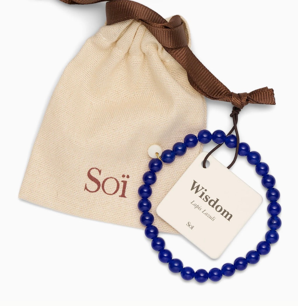 Medium Beaded Bracelet - Lapis Lazuli