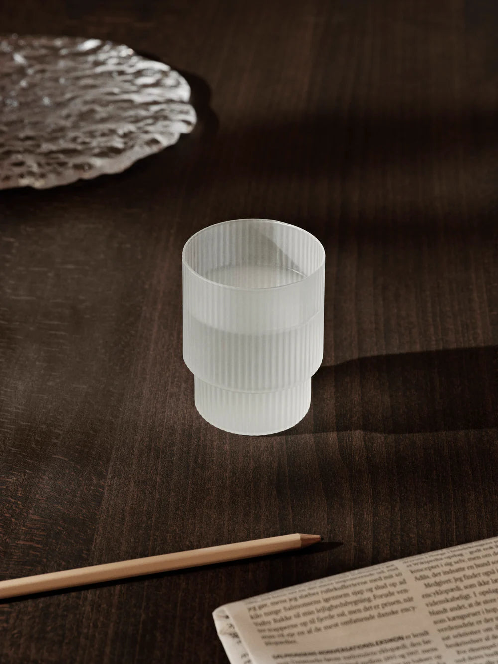Ripple Frosted Glasses - Set of Four