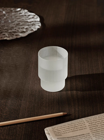 Ripple Frosted Glasses - Set of Four