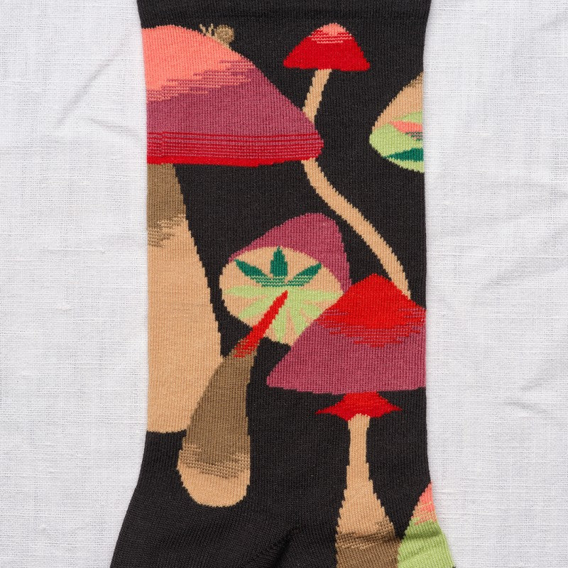 False Black Mushroom Socks
