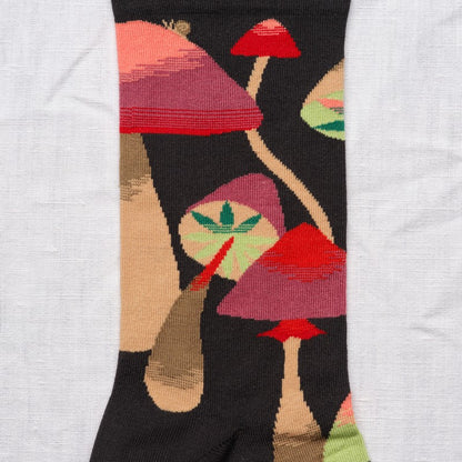 False Black Mushroom Socks
