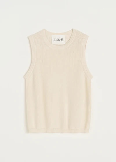Esha Vest - Pure Ecru