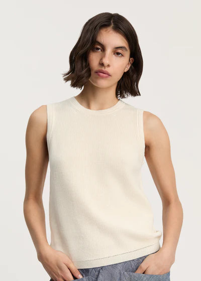 Esha Vest - Pure Ecru