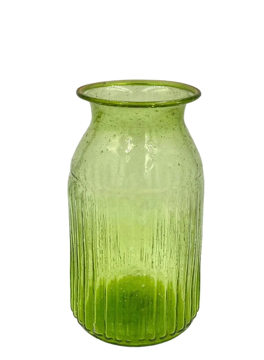 Green Recycled Glass Vase