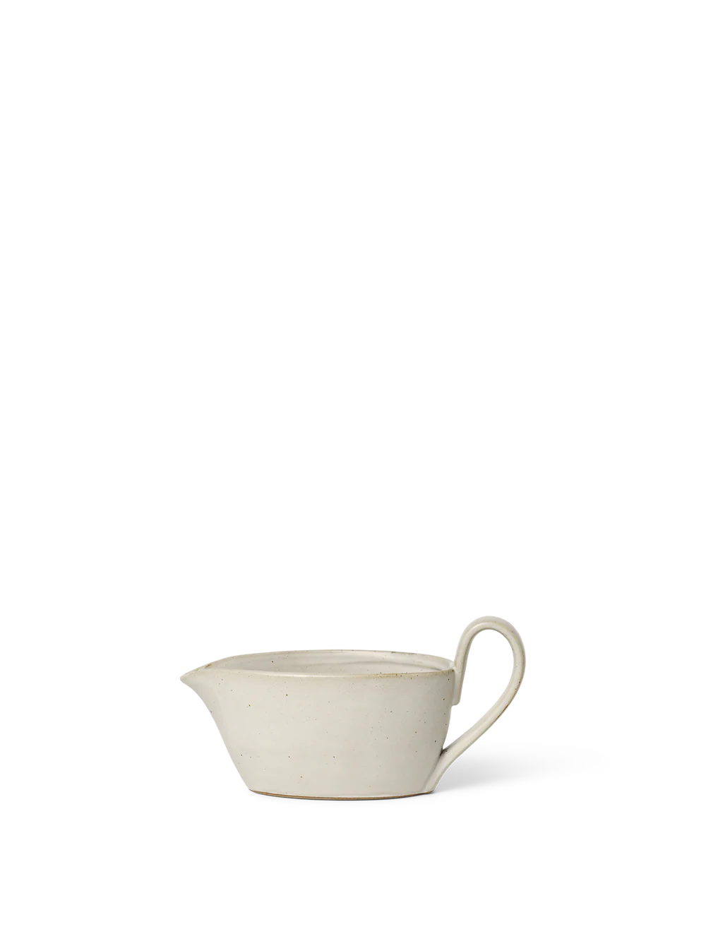 Gravy Boat / Off White Speckle