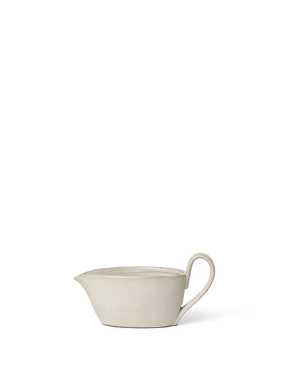 Gravy Boat / Off White Speckle