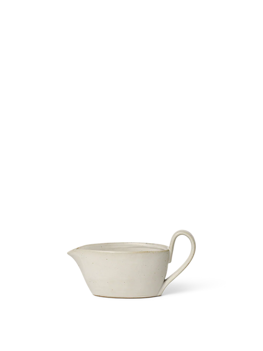 Gravy Boat / Off White Speckle
