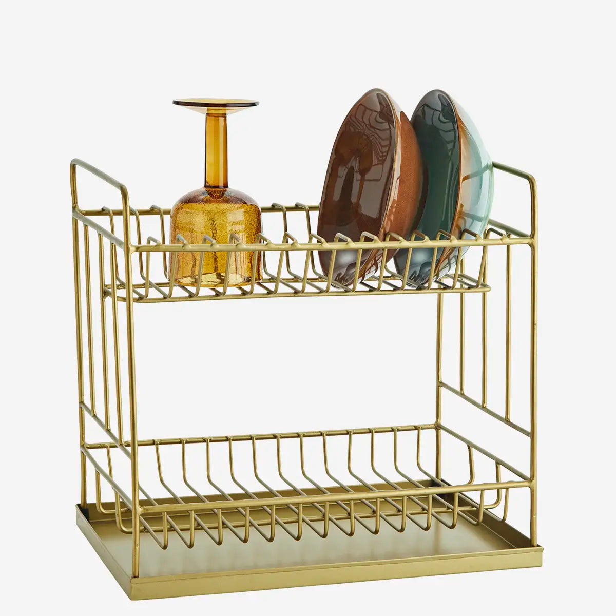 Iron Dish Rack - Gold