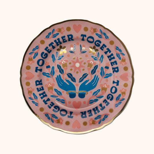 Together Pink Plate