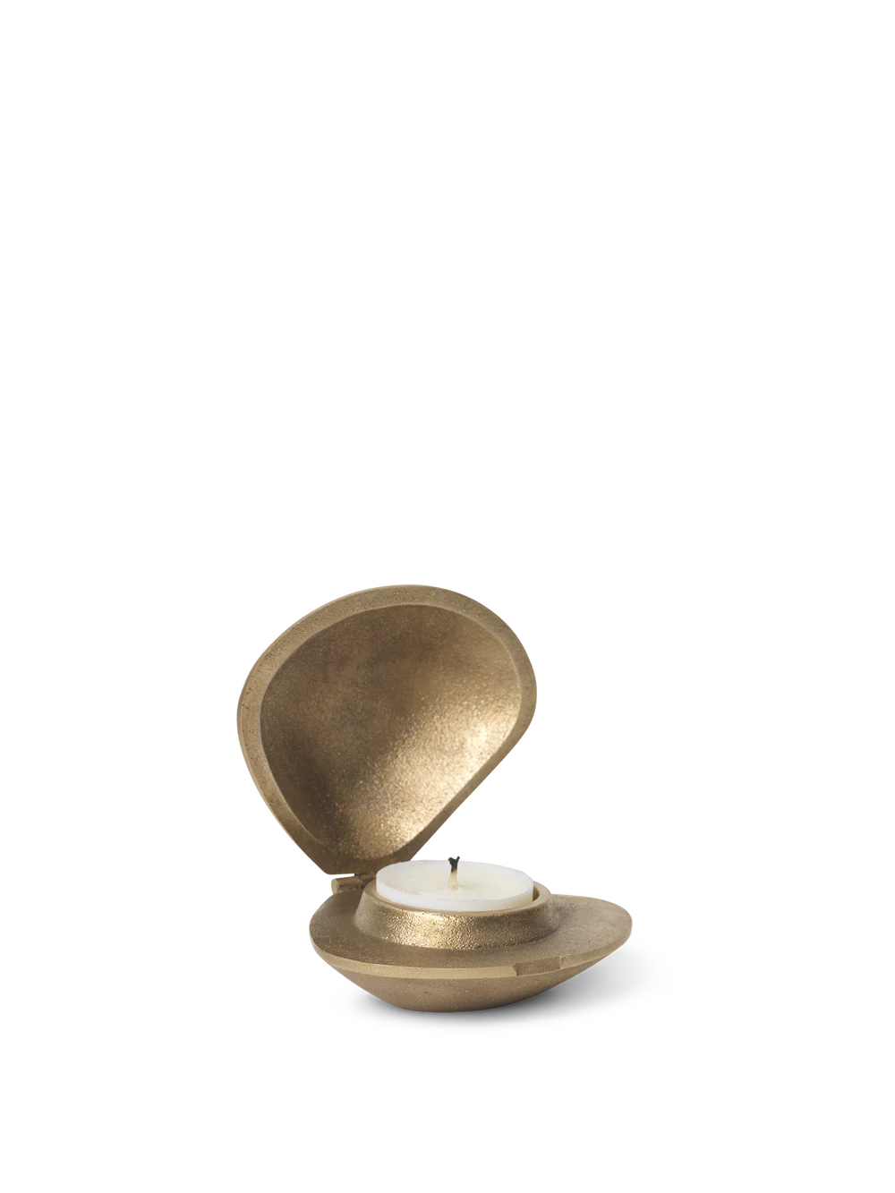Brass Clam Tea-light Holder