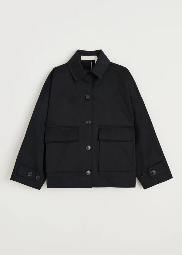 Ritu Jacket Twill - Black Navy