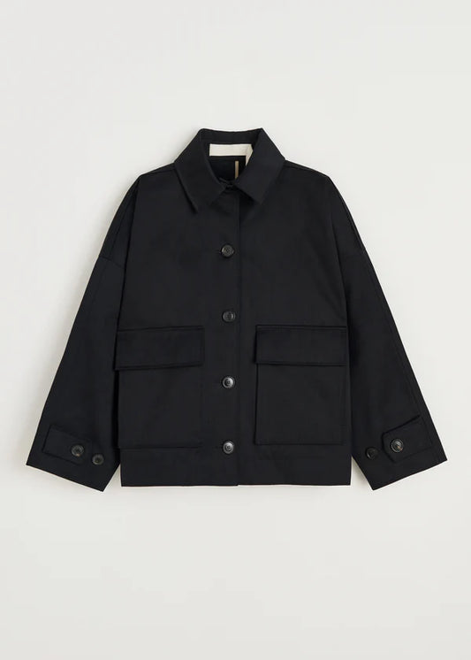 Ritu Jacket Twill - Black Navy