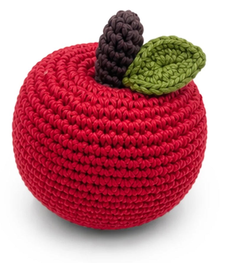 Crochet Rattle - Apple