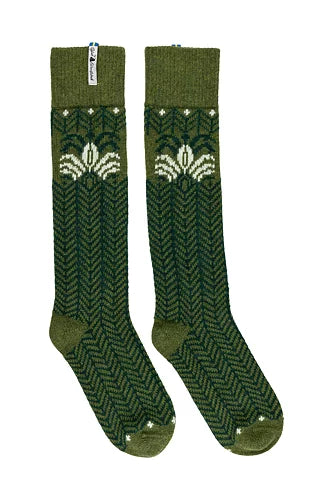 Fager Inez -  Green Cosy Socks