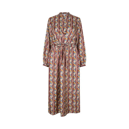 Fiona Silk Dress - Bordeaux