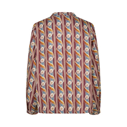 Freya Silk Top - Bordeaux