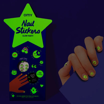 Glow Party Nail Stickers